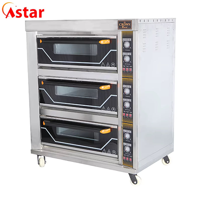 REDDHOTT HGA-60D - Electric Deck Oven 3 Deck 6 Trays