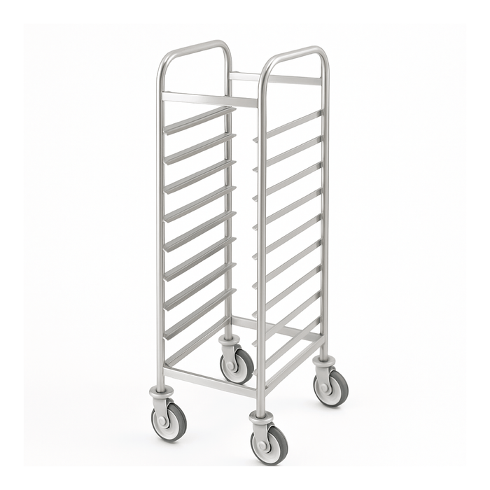 (brand) 1470EN - S/S Trolley 10 Trays - Al Ahlia Hotel Supplies Co.