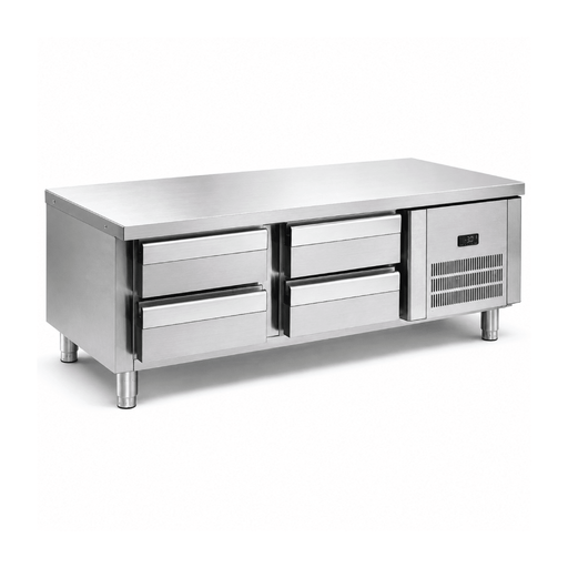 Empero EMP.160.70.01 - S - S/S Low Boy Refrigerated Counter 4 Drawers -  - Empero