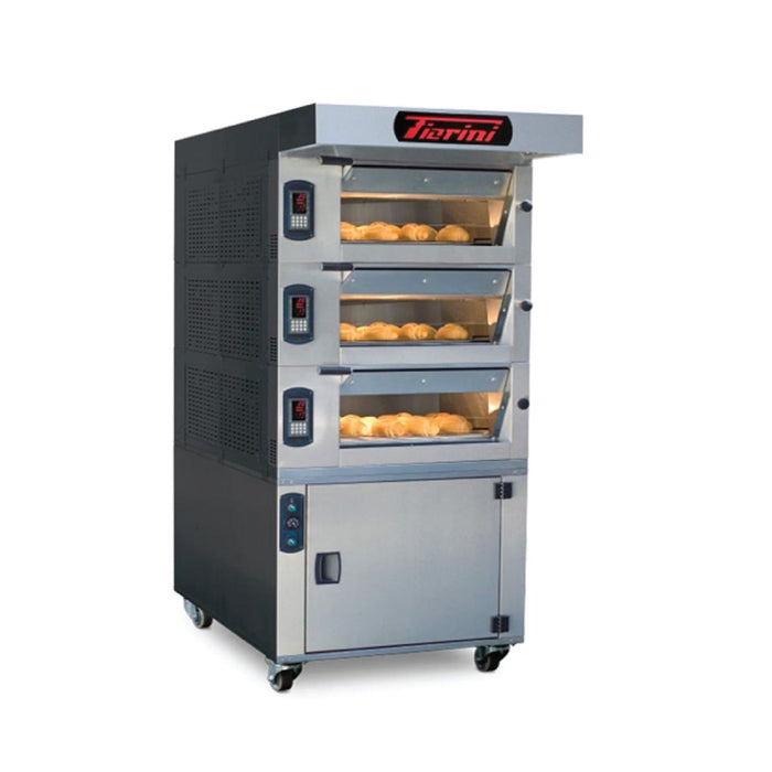 Forni Fiorini SIMPLY 4TS - Electric 3 Deck Oven with Steamers and Hood (with Stand) - Forni Fiorini