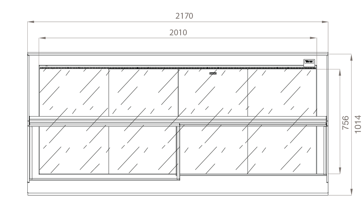 Frigomeccanica DROP - IN P100 - Pastry Display Counter - Frigomeccanica