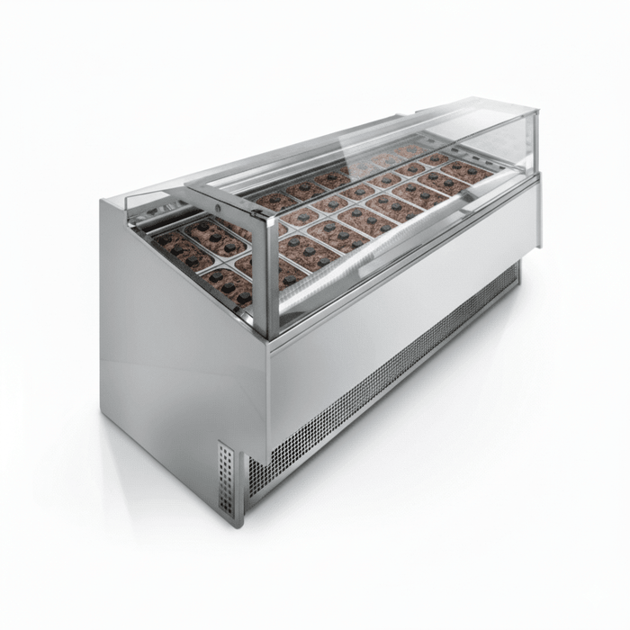 Frigomeccanica TWIN 18 - Ice Cream Showcase 18 Flavors Low Glass -  - Frigomeccanica