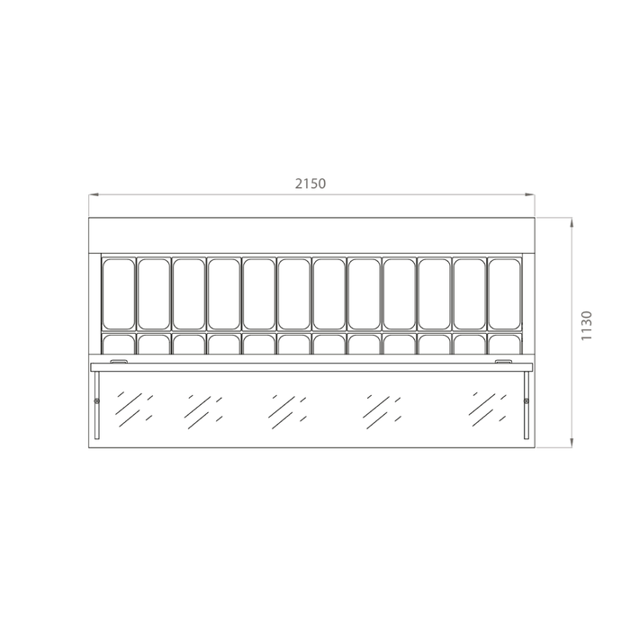 Frigomeccanica TWIN 24 - Ice Cream Showcase 24 Flavours - Frigomeccanica