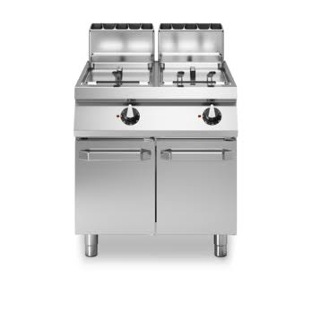 MODULAR R70/80FRGL/2V17/P - Gas fryers free well 17+17 LT