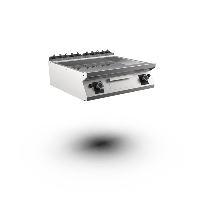 Mareno FT78GLCT - Gas Griddle Top with Smooth Chromed Plate 800 mm - Mareno