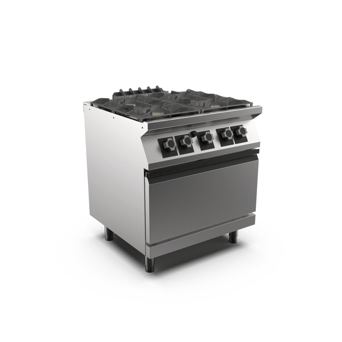Mareno PC78GFG - 4 Burner Gas Range with Oven - Mareno