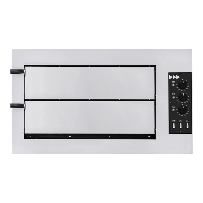 Prismafood Basic 2/50 3T - Mechanical Electric Pizza Oven Two Decks - Prismafood