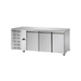 Tecnodom TF03MIDGNSX - 3 Doors Stainless Steel Refrigerated Counter (Left Side Motor) - Tecnodom