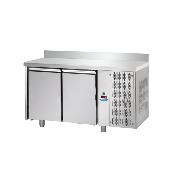 Tecnodom TP02MIDAL - S/S 2 Doors Pastry Refrigerated Counter with Backsplash - DOM - TP02MIDAL - Tecnodom