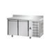 Tecnodom TP02MIDAL - S/S 2 Doors Pastry Refrigerated Counter with Backsplash - DOM - TP02MIDAL - Tecnodom