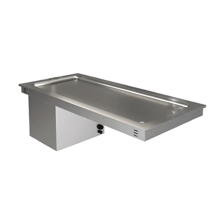 Tecnosteel MIN 7 PR4 - Drop - in Refrigerated Static Top Plate 4 GN 1/1 - Tecnosteel