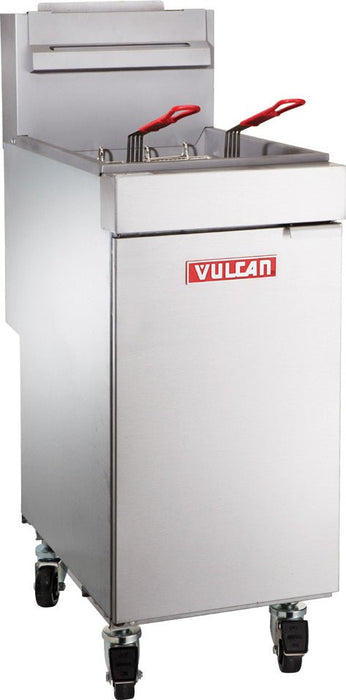 VULCAN LG300 - Gas Fryer Single Well 18 Lt with Cabinet - Vulcan