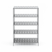 Yuksel 61/107/183 - S/S Perforated Shelving Unit 5 Tiers -  - Other Brands