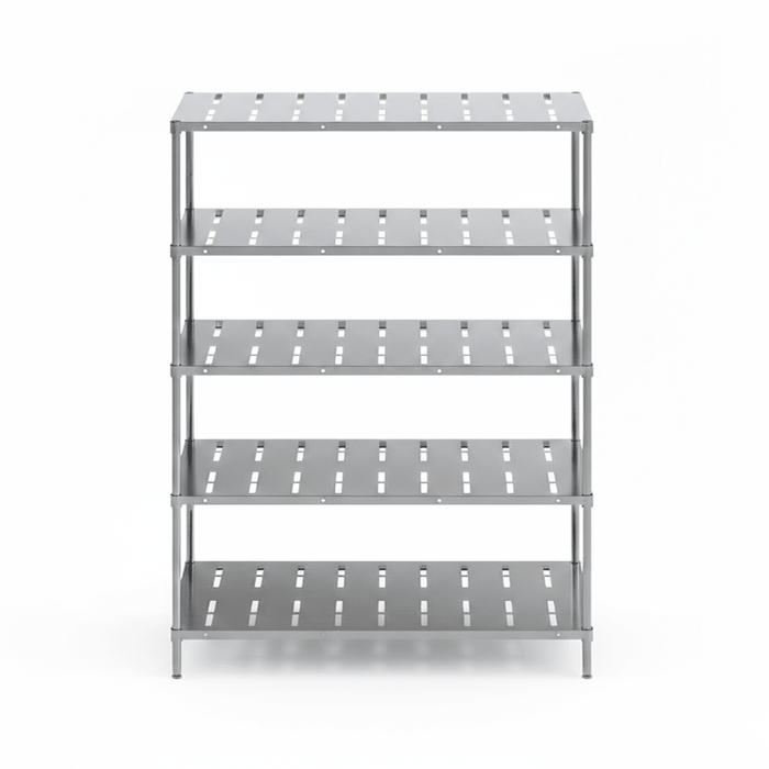 Yuksel 61/122/183 - S/S Perforated Shelving Unit 5 Tiers -  - Other Brands