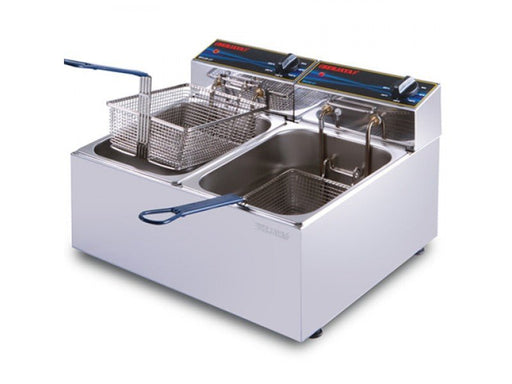 Berjaya DF11D-17 - Electric Fryer Double Bowl - BERJAYA-DF11D-17 - Berjaya