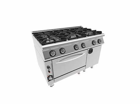 INOKSAN 7KG33 - Gas Cooker 6 burners with Oven and Cabinet - INO-7KG33 - INOKSAN
