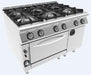 INOKSAN 9KG33 - 6 Burners Gas Rang with Oven & S/S Cabinet - INOKSAN