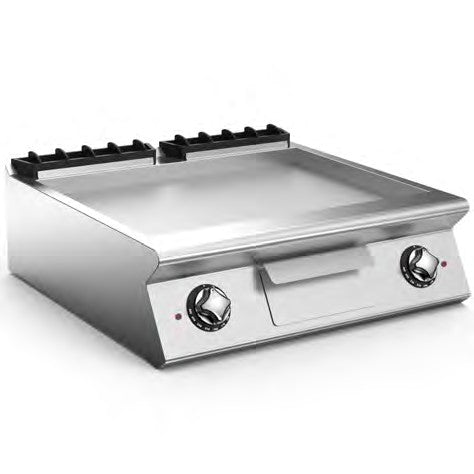 MARENO NFT78EL - Electric Fry-Top with Two Smooth Sloping Hotplate - MAR-CR0598610 - Mareno