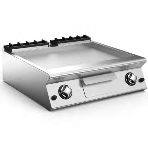 MARENO NFT78GTL - Gas Fry-Top with Two Smooth Sloping Hotplate - MAR-CR0598460 - Mareno