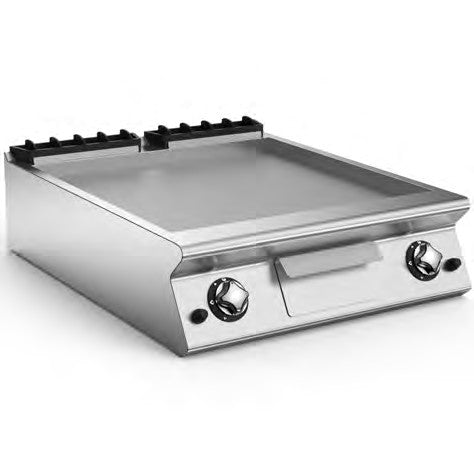 MARENO NFT98GL - Gas Fry-Top with Two Smooth Sloping Hotplate - MAR-CR0590450 - Mareno