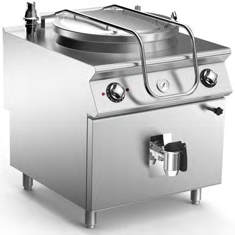 MARENO NPI98E15 - Indirect Heat Electric Boiling Pan 150 Lt - Double Jacket - MAR-CR0590970 - Mareno