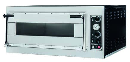 Prismafood TRAYS 6L GLASS VAP - Mechanical Electric Bakery pastry and Pizza Oven with Steam - PRIS-1F200211 - Prismafood