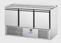 Tecnodom SL03EKO - 3 Doors Saladette Refrigerator - DOM-SL03EKO - Tecnodom