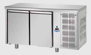 TECNODOM TF02MIDGN - 2 Doors Stainless Steel Refrigerated Counter - DOM-TF02MIDGN - Tecnodom